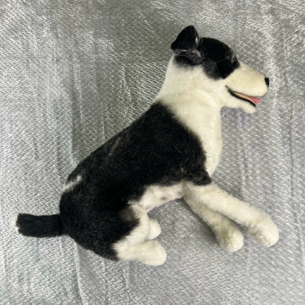 Cuddle Clones Custom Border Collie Herding Mix Dog Plush Maggie Black White Toy